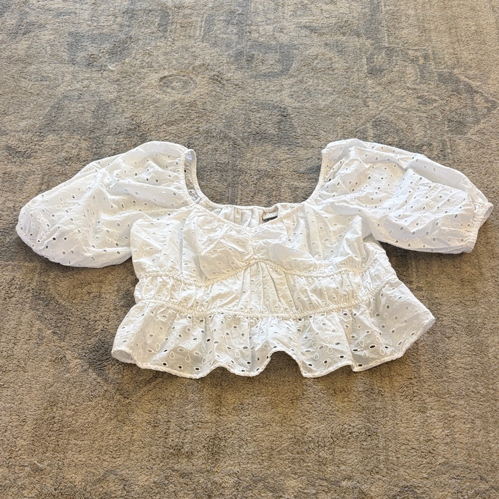 A new day eyelet blouse xl